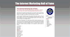Desktop Screenshot of internetmarketinghallofame.com