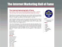 Tablet Screenshot of internetmarketinghallofame.com